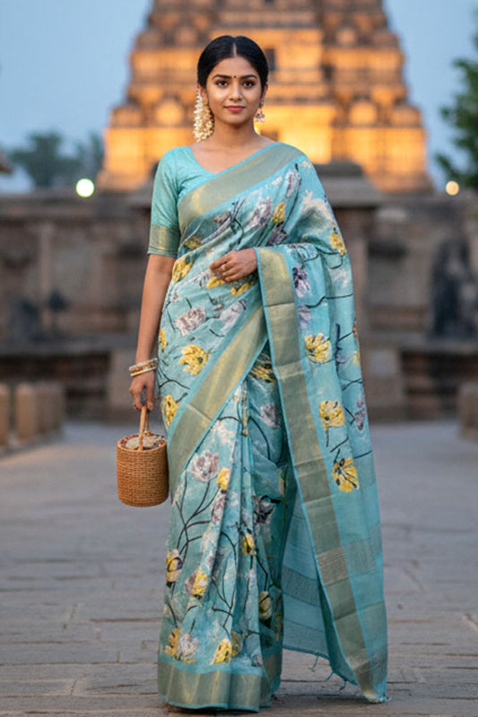 Beautiful Tussar Silk Saree