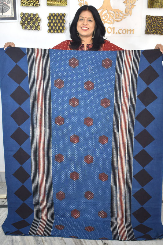 Designer Ajrakh cotton kurta/Kaftan fabrics