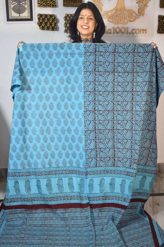 Bagh Hand Block Printed Cotton Kurta Fabric