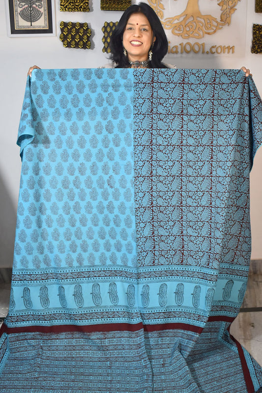 Bagh Hand Block Printed Cotton Kurta Fabric