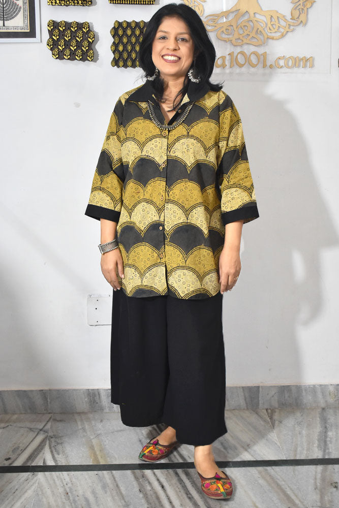 Beautiful Ajrakh Cotton Shirt size - 38 - 46