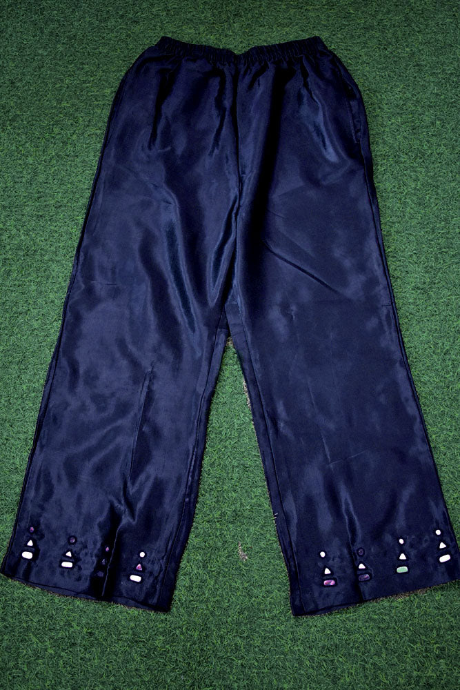 Elegant Mashru Pant With Kutch Mirror Work Size - 38 - 48