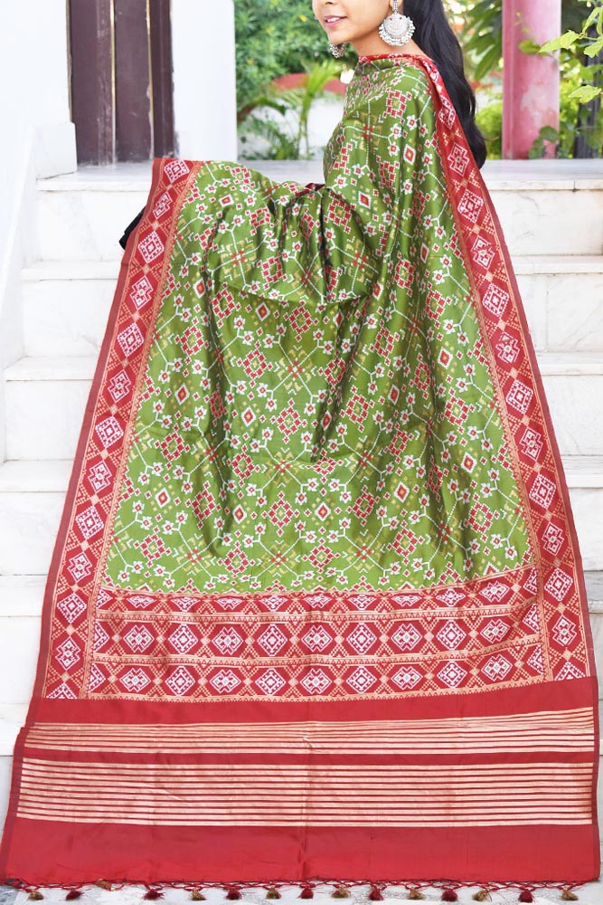 Beautiful Banarasi Dupatta with Patola Inspired patterns