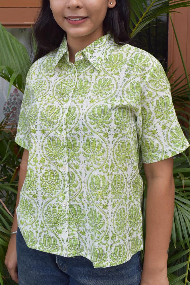 Elegant Soft Cotton Short shirt Size - 34, 36, 38