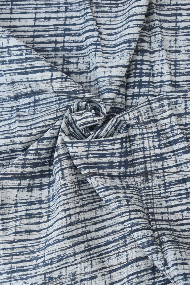 Beautiful Block Printed Running Cotton Fabric ( 2.5 mtrs cut)