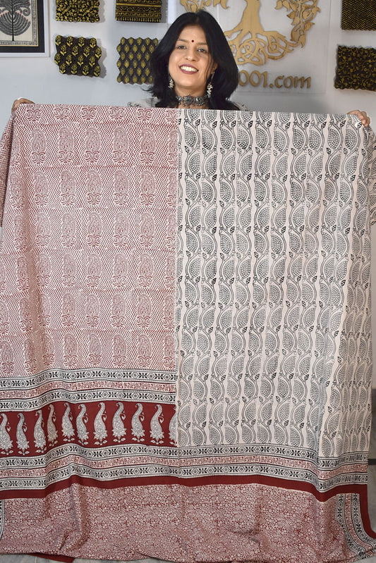 Bagh Hand Block Printed Cotton Kurta Fabric