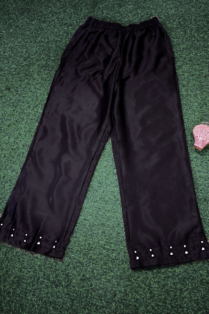 Elegant Mashru Pant With Kutch Mirror Work Size - 38 - 48
