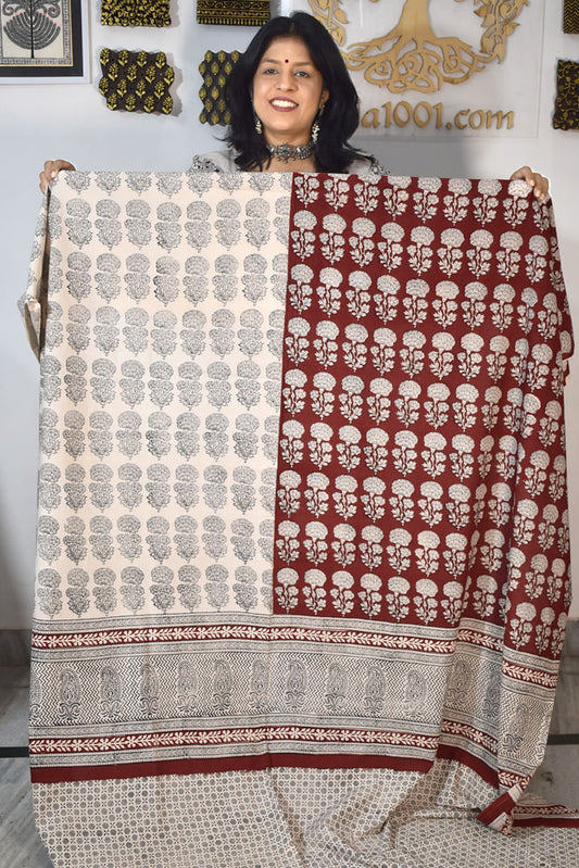 Bagh Hand Block Printed Cotton Kurta Fabric