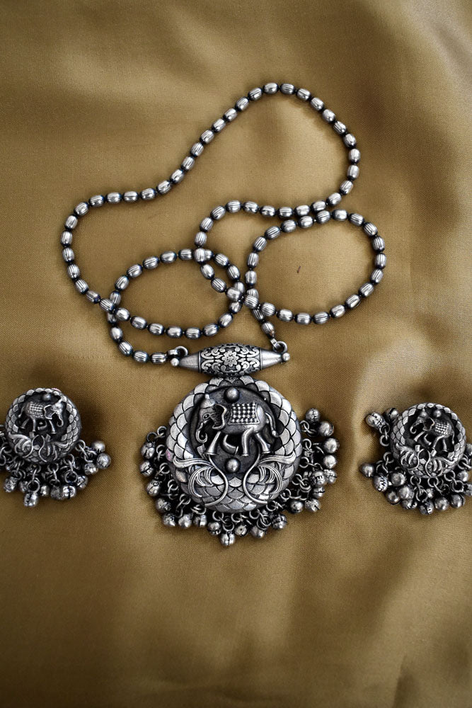 Elegant Antique finish German silver Necklace