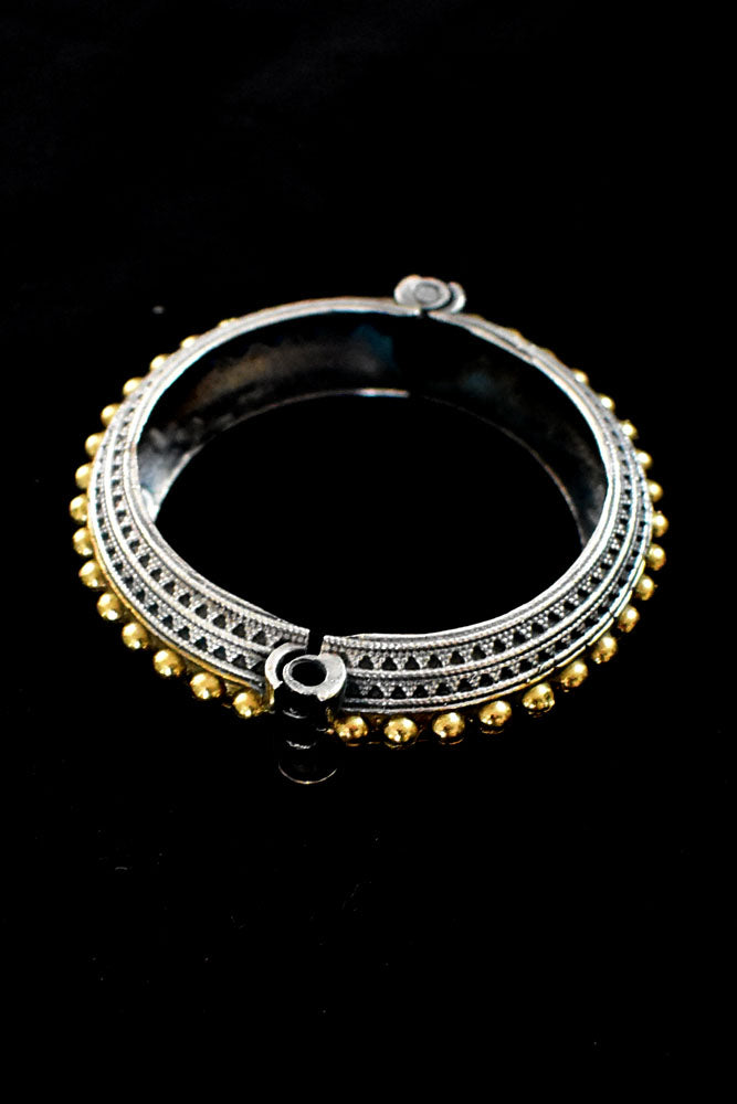 Elegant Antique finish German silver Kada