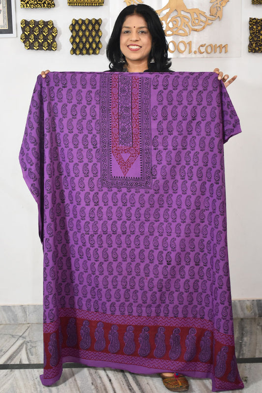 Bagh Hand Block Printed Cotton Kurta Fabric
