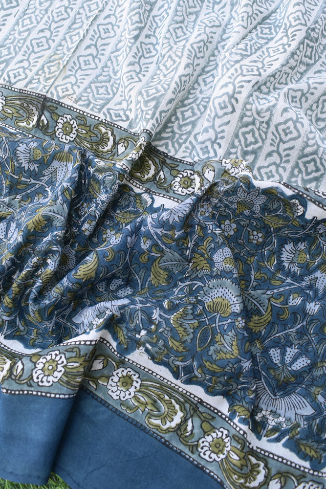 Hand Block Printed Soft Mul Cotton Dupatta