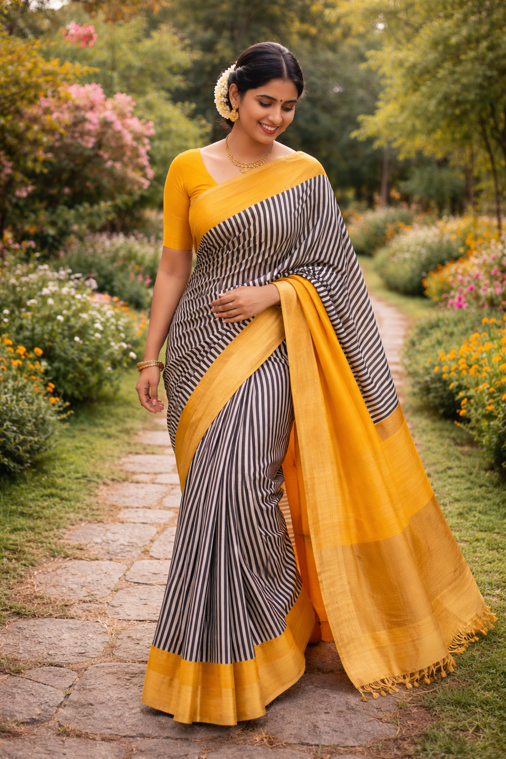 Beautiful Tussar Silk Saree