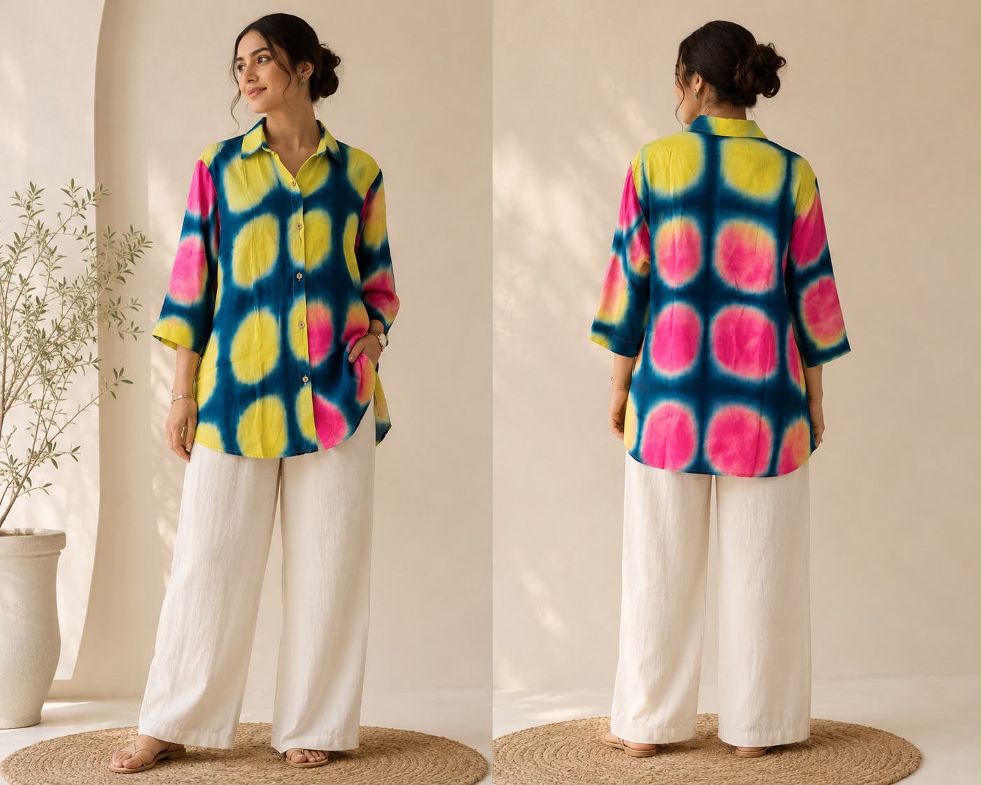 Beautiful Clamp Modal Silk Shirt size - 38 - 44