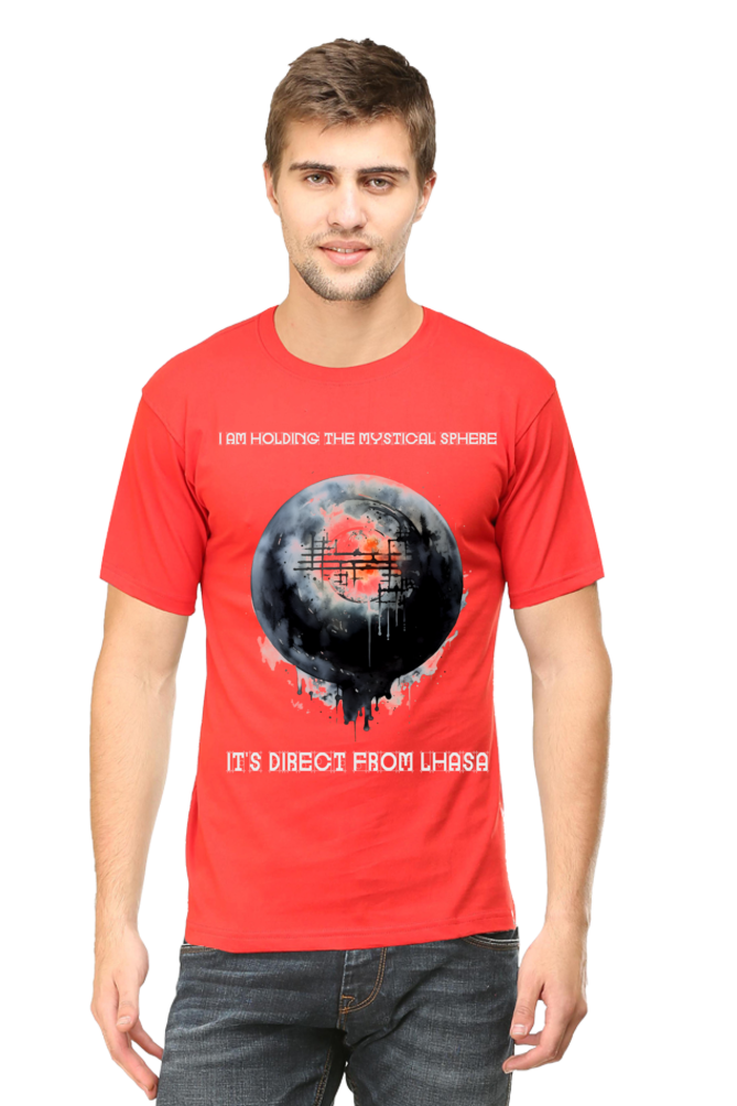 Holding the mystical sphere Classic Unisex Round neck T-shirt