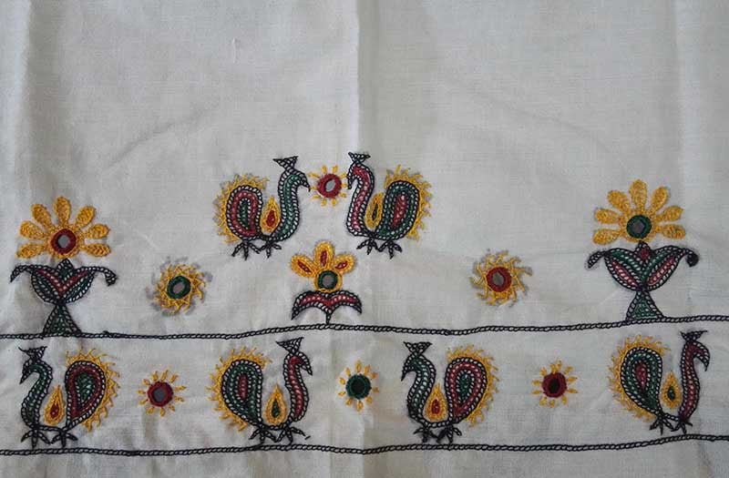 Kutch Hand embroidered Blouse Fabric