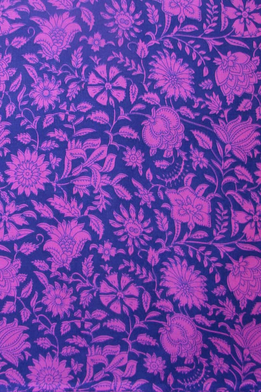 Block Printed Running Cotton Fabric