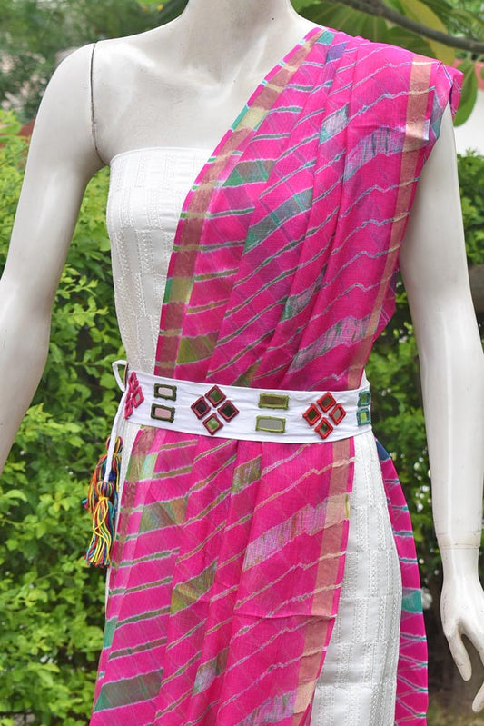 Handcrafted Mirror Work Kutchi Embroidery Dori Belt / Kamarbandh