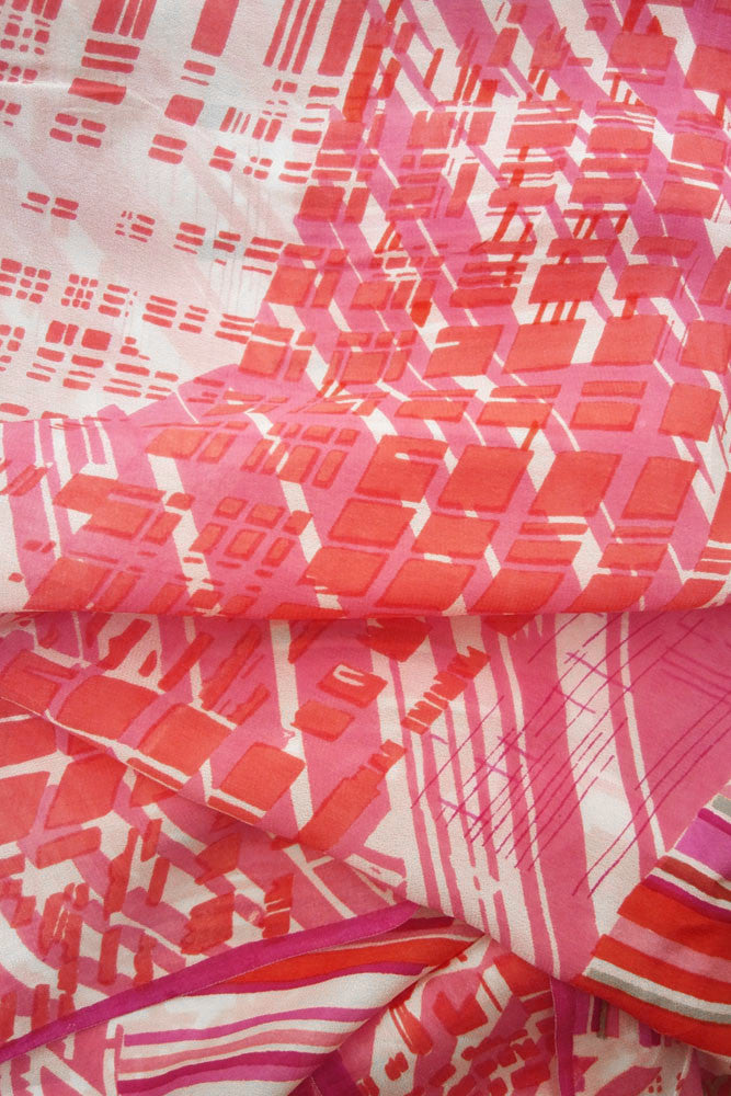 Printed Semi crepe fabric