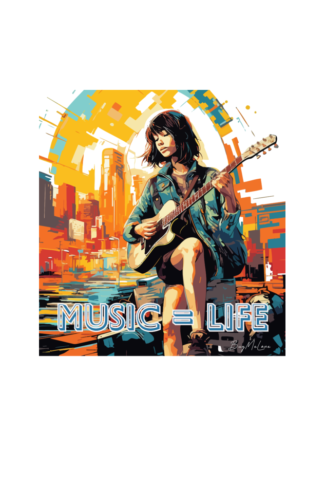 Music = Life - Womens T-Shirt