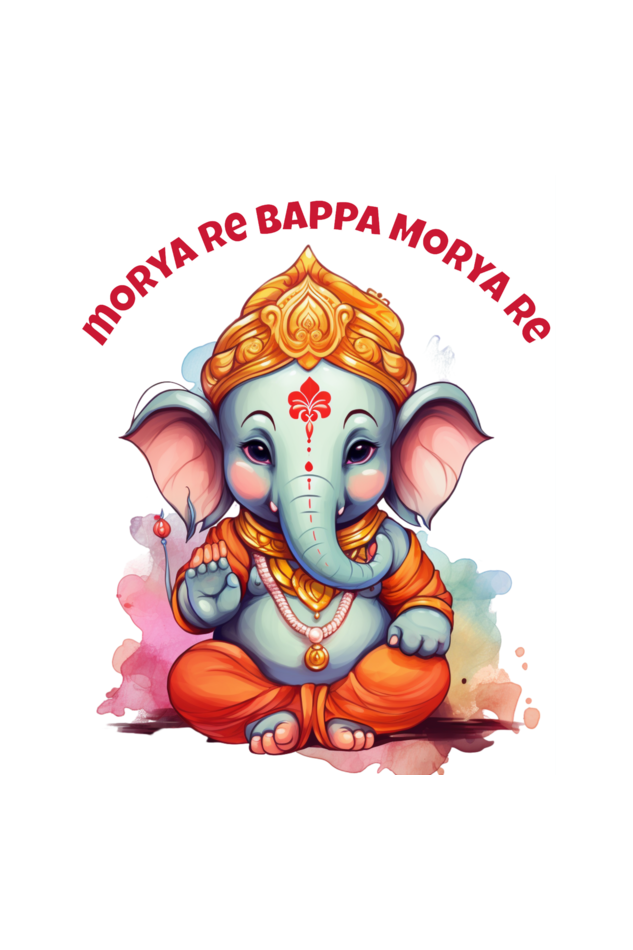 Morya Re Bappa Morya Re, Womens T-Shirt