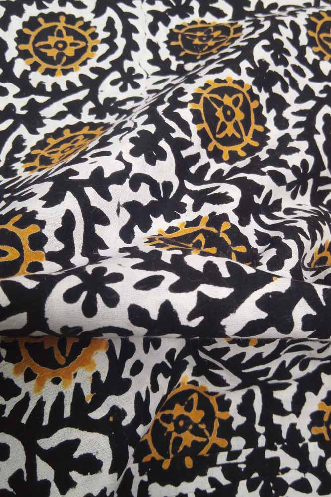 Block Printed Running Cotton Fabric