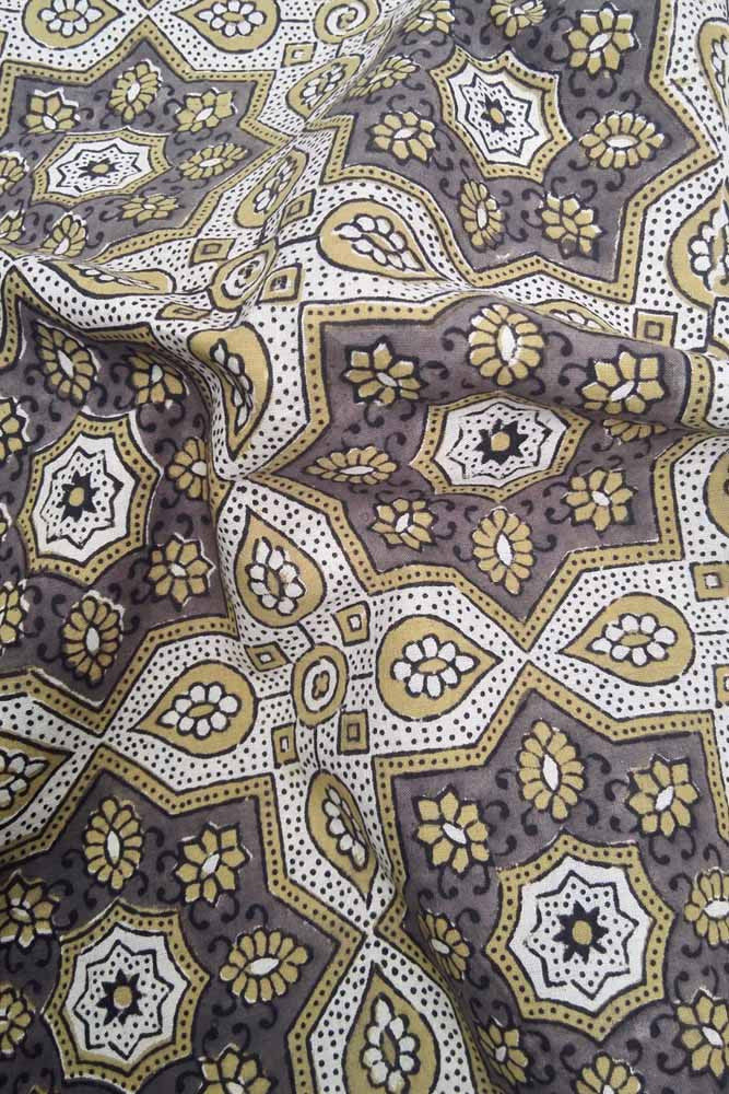 Ajrakh Block Printed Cotton Cut Fabric