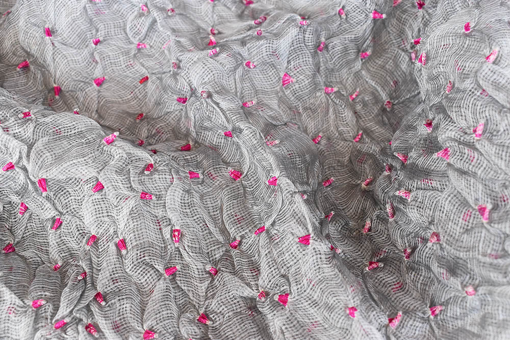 Hand Tie & Dye Bandhani Kota silk dupatta