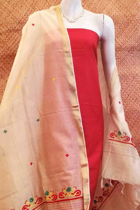 Beautiful Chanderi Dupatta with Hand embroidery