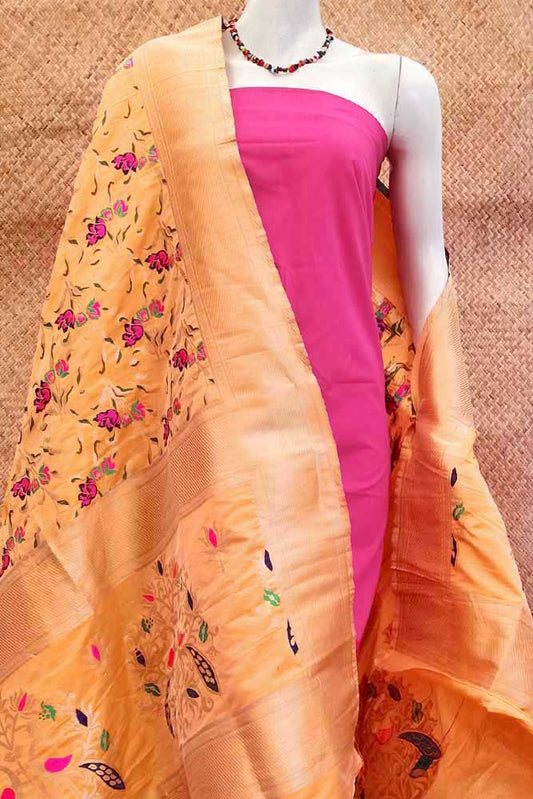 Woven Faux Silk Banarasi Dupatta