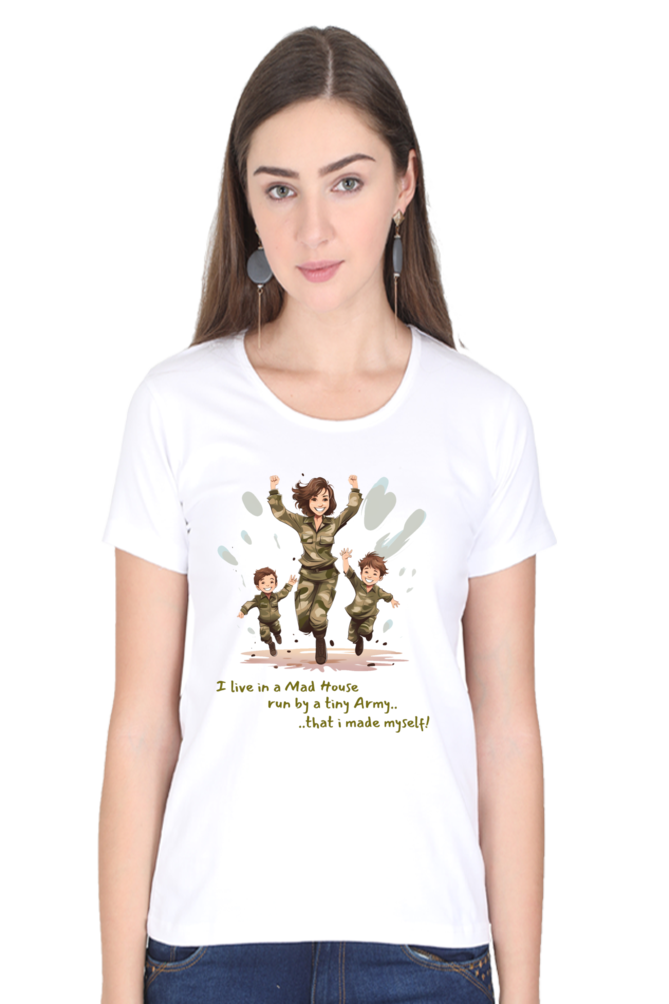 Mom Army Womens T-Shirt