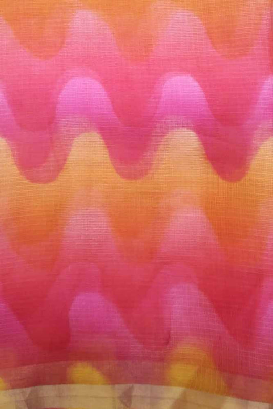 Block printed Kota Silk Fabric