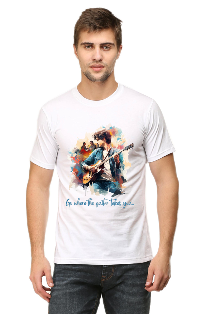 Go where the guitar takes you  - Classic Unisex T-shirt