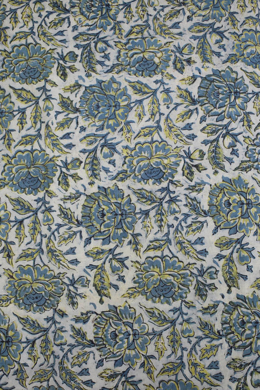 Beautiful Ajrakh Dabu Hand Block Printed Cotton Fabric