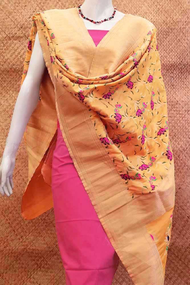 Woven Faux Silk Banarasi Dupatta