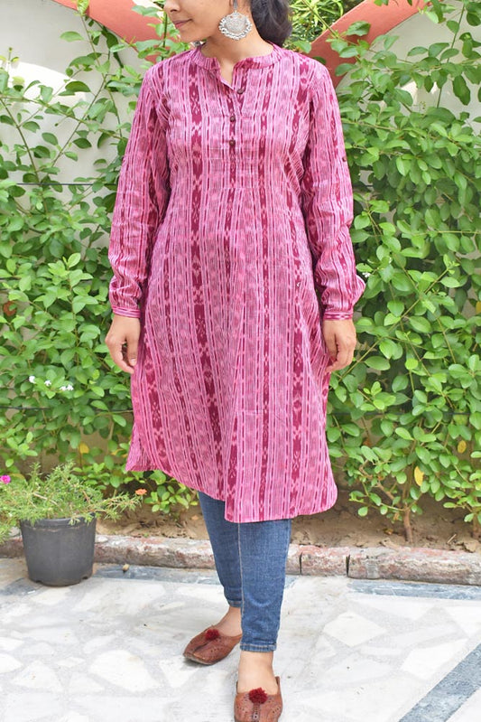 Ikkat Cotton  Kurta