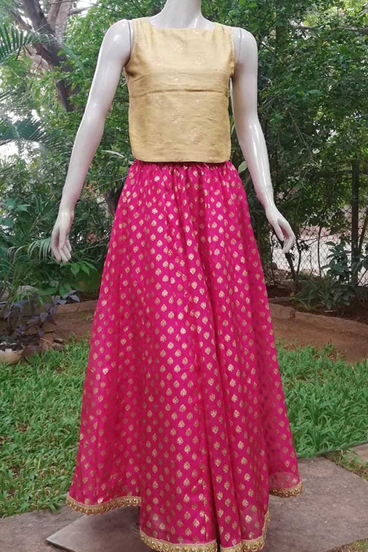 Stunning Kalidaar Kota silk long skirt