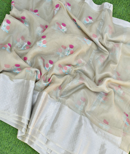 Beautiful Kota Silk saree with woven motifs