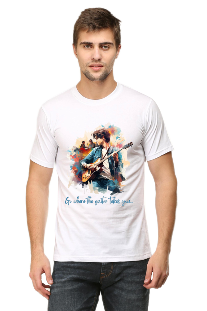 Go where the guitar takes you  - Classic Unisex T-shirt