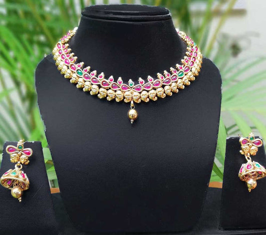 Stunning Polki Necklace Set