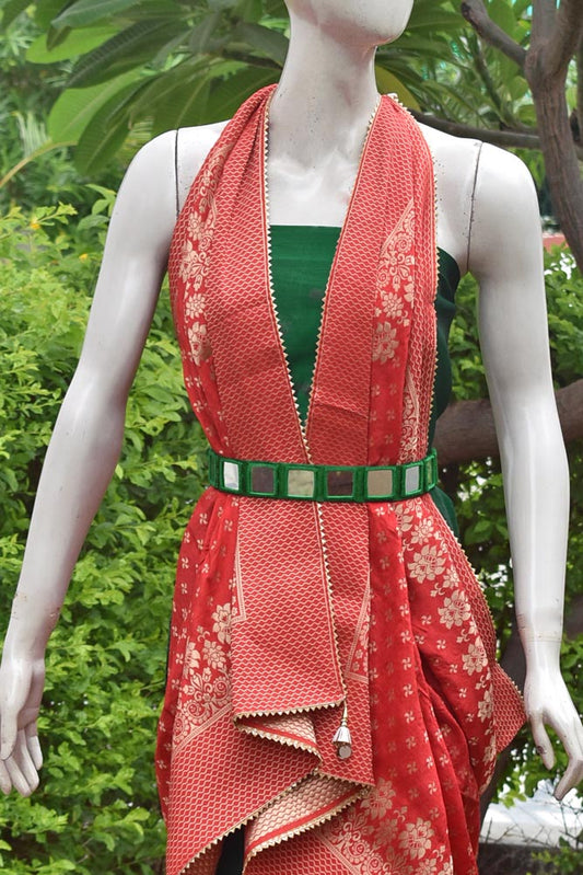 Handcrafted Mirror Work Kutchi Embroidery Dori Belt / Kamarbandh