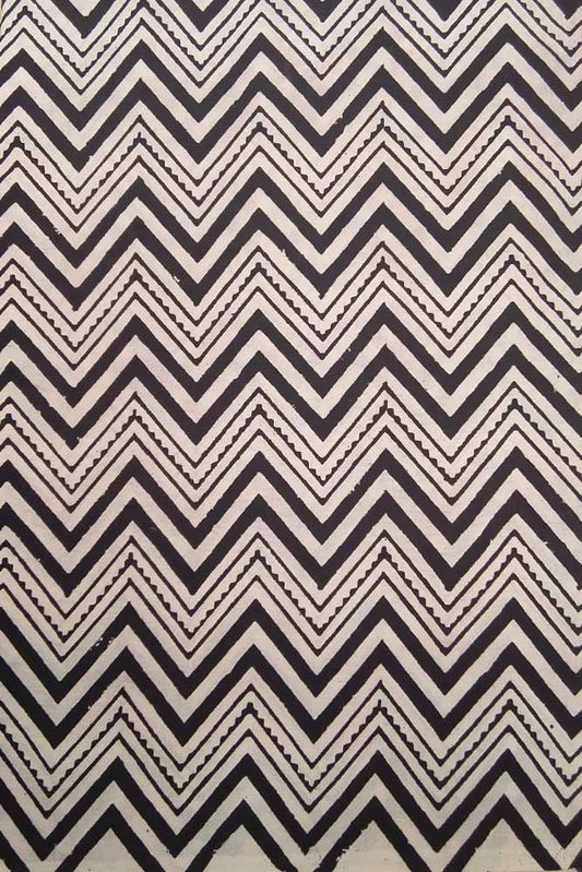 Block Printed Running Cotton Fabric