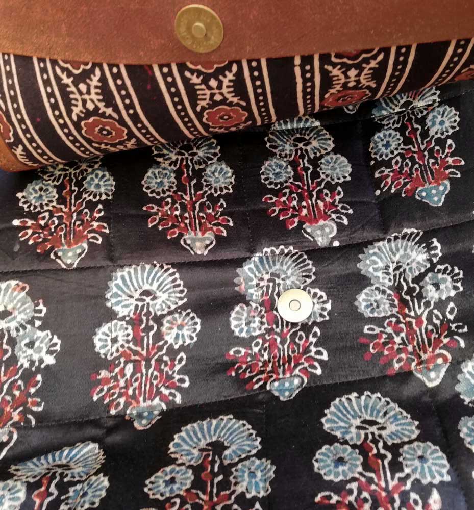 Kutch Leather & Mashru Sling bag