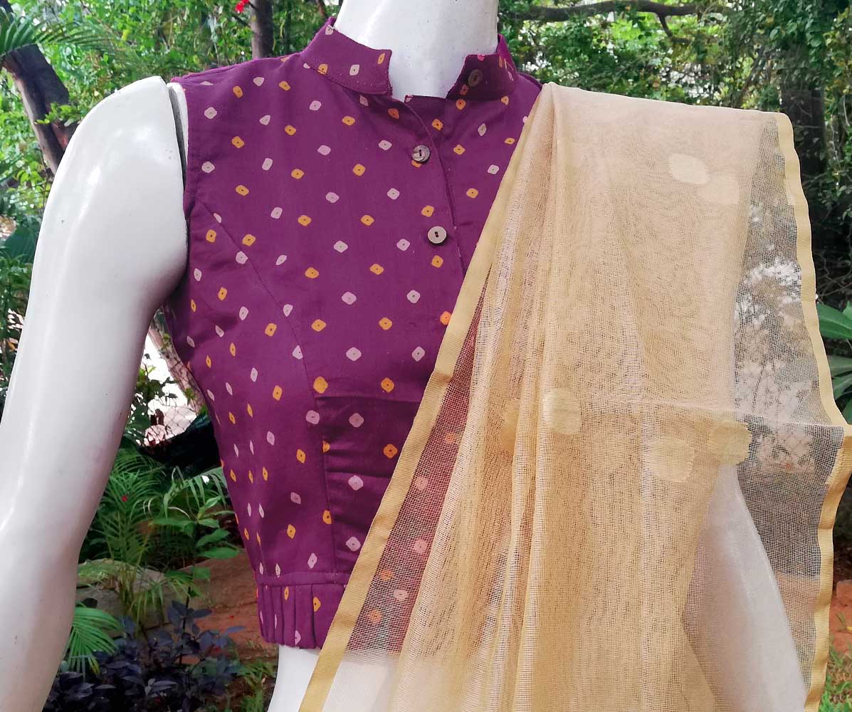 Sleeveless Cotton Blouse/crop top