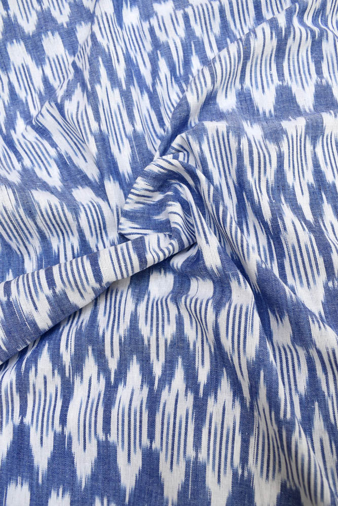 Woven ikkat cotton  fabric ( 2.5 mtrs cut)