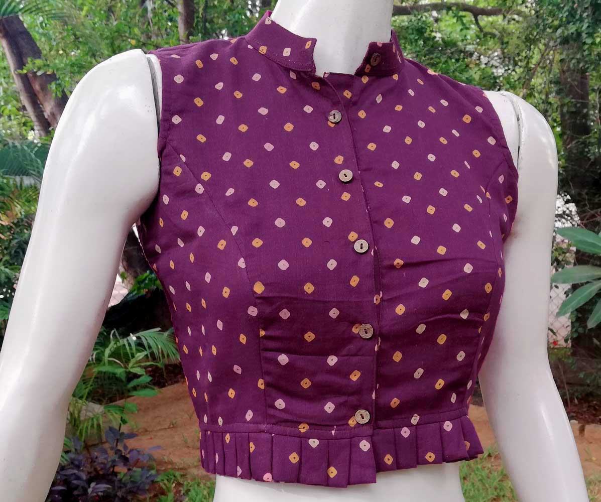 Sleeveless Cotton Blouse/crop top
