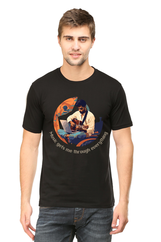 Music gets me through - Classic Unisex T-shirt
