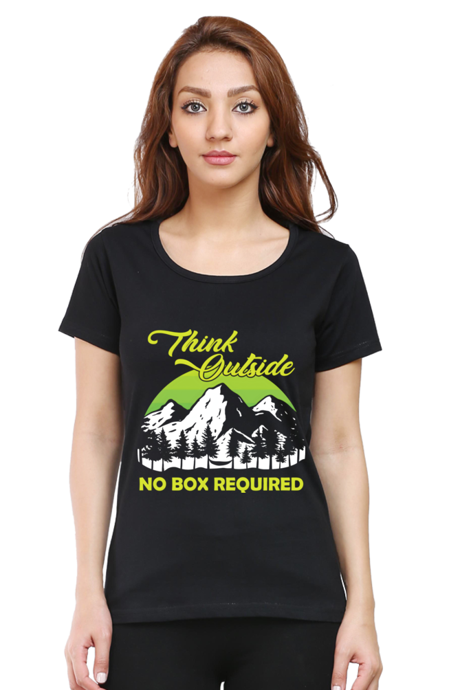 Think Outside, Womens T-Shirt