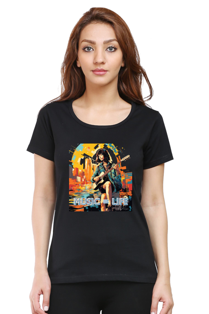 Music = Life - Womens T-Shirt