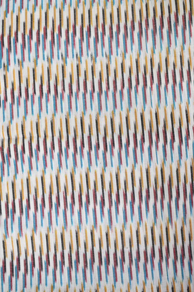 Woven ikkat cotton  fabric